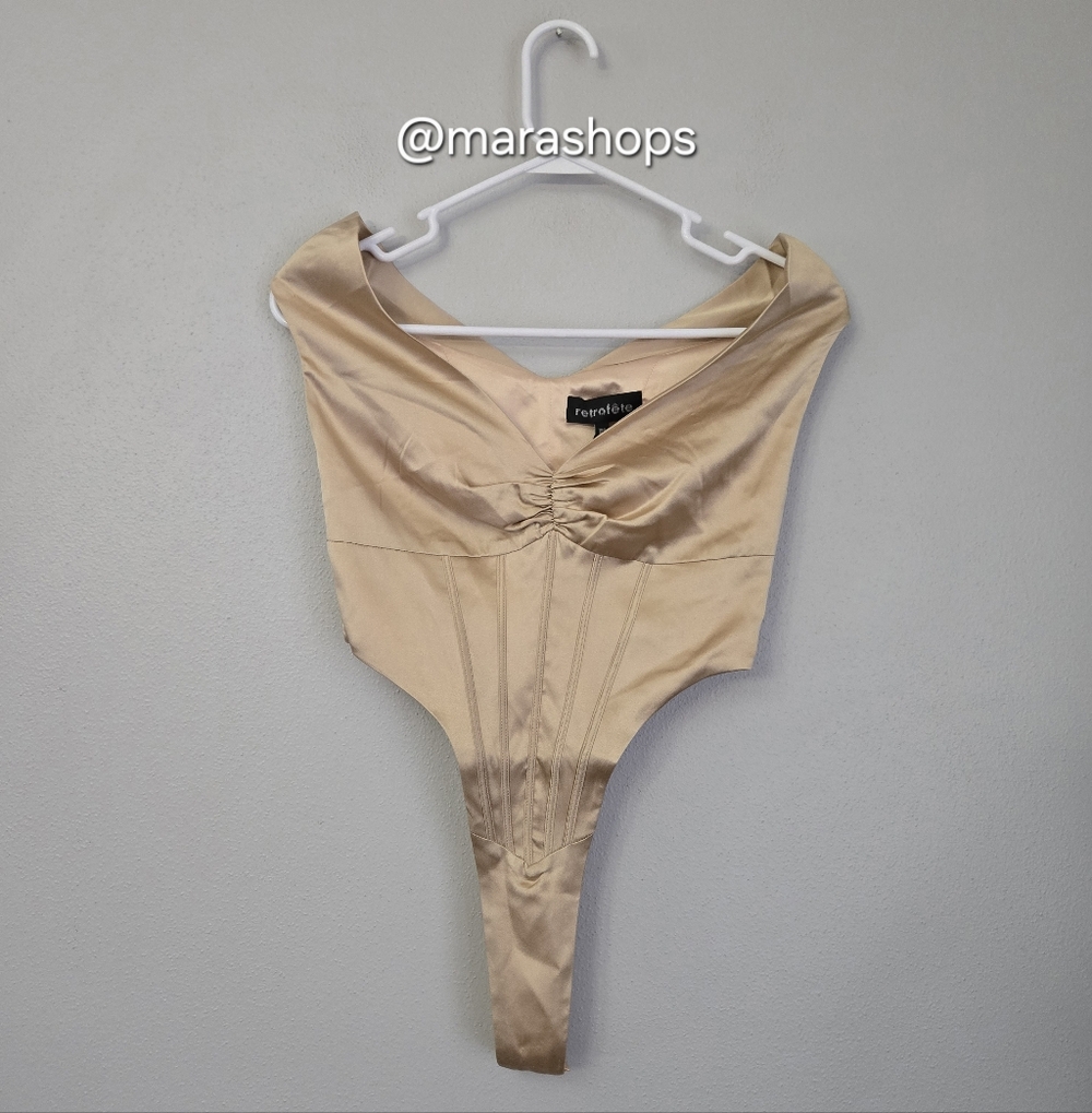 Retrofete Rozik Bodysuit in Nude - Picture 3 of 7